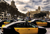 Taxi metropolitano para la ciudad de barcelona